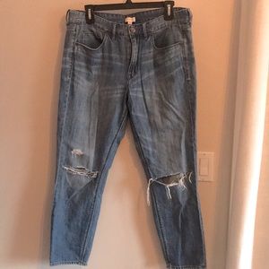 J. Crew distressed jeans